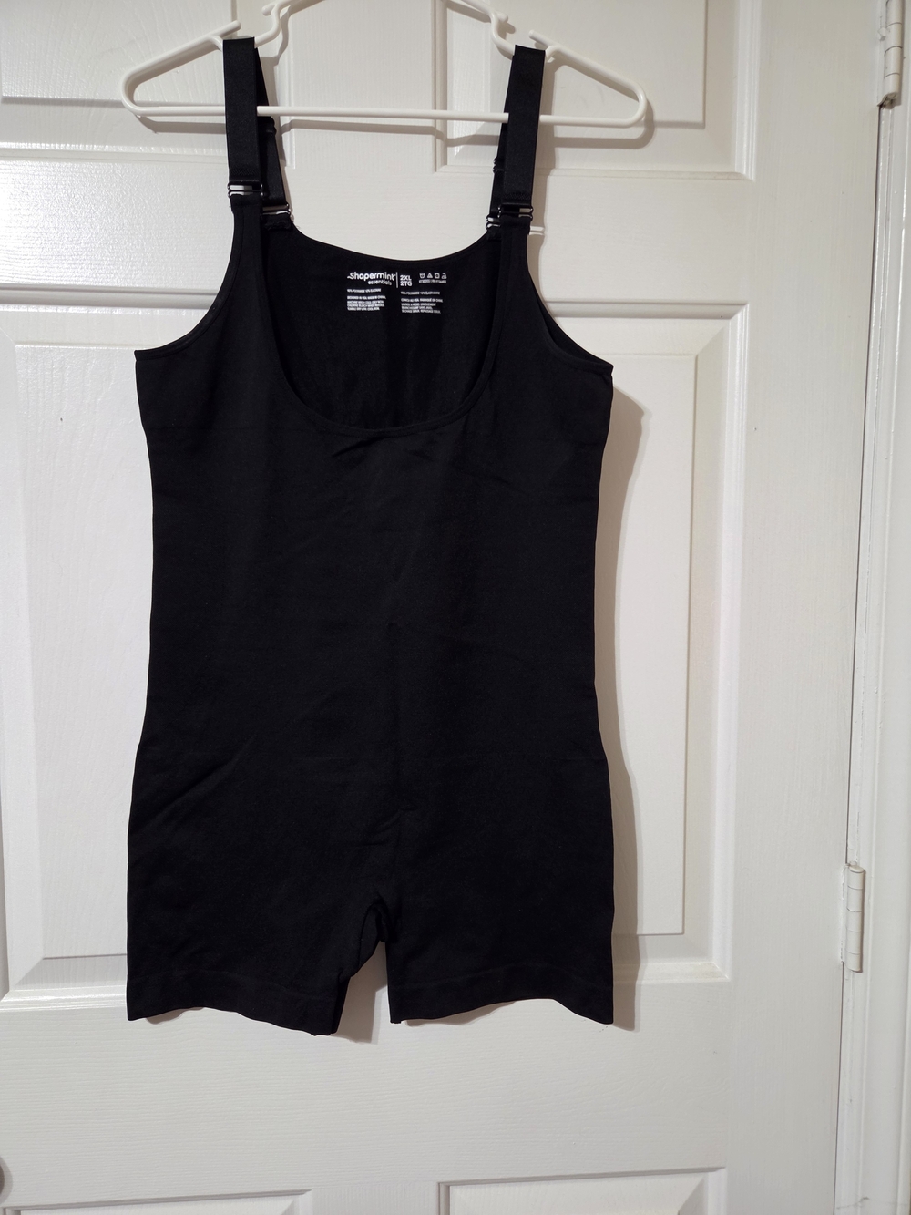 2X Shapermint Black One-Piece Bodysuit